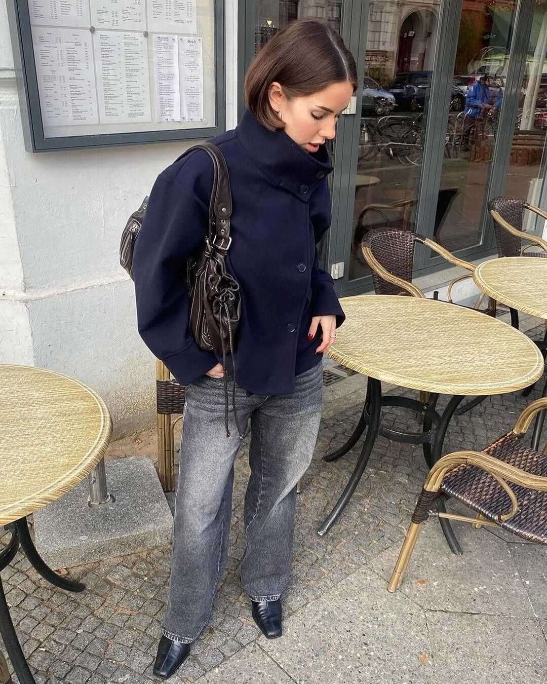 Veste élégante Rosalia avec col montant