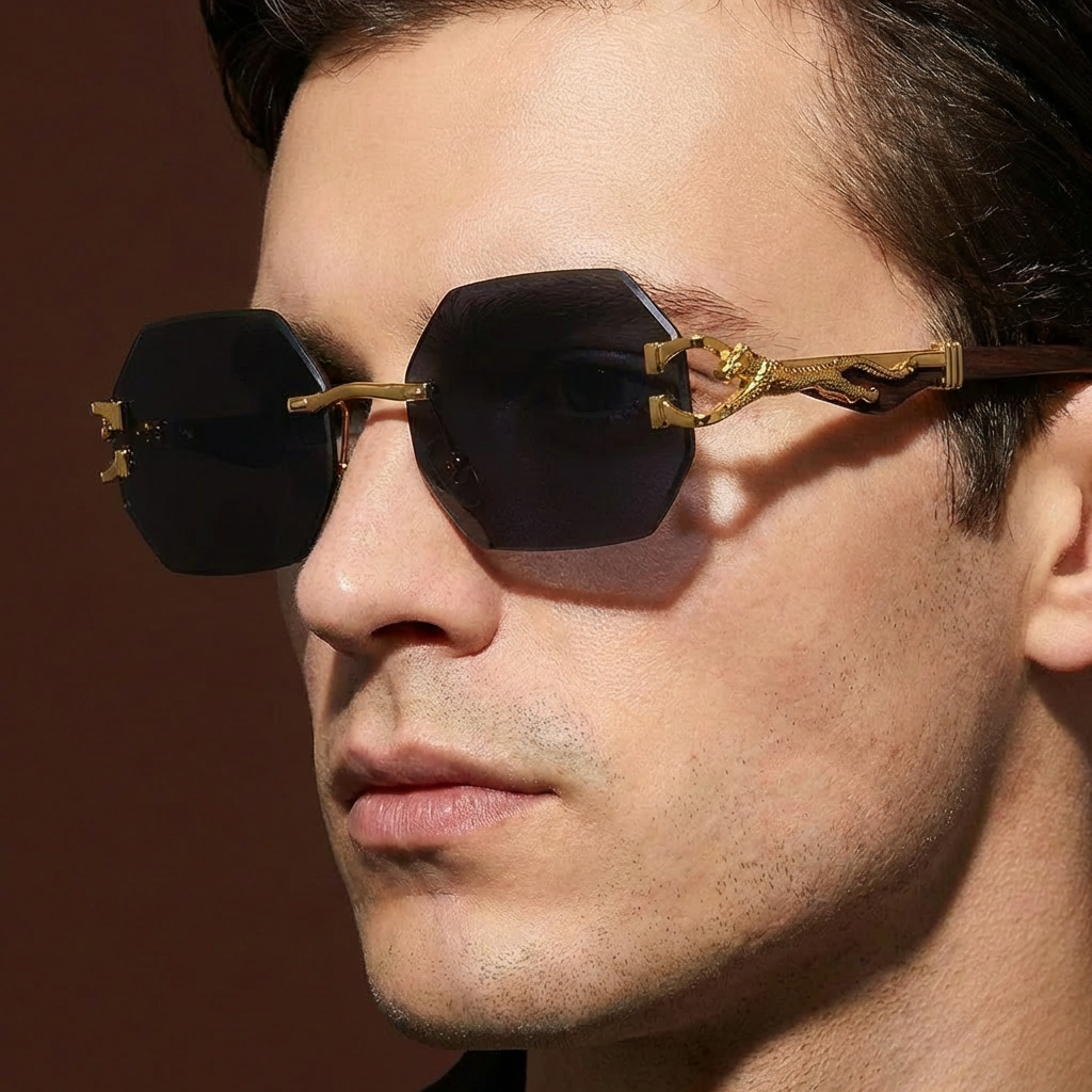 Luna Edge Rimless Sunglasses