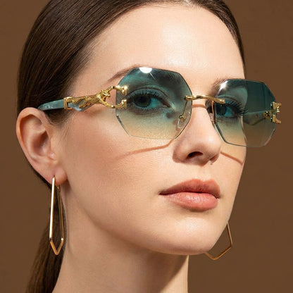 Luna Edge Rimless Sunglasses