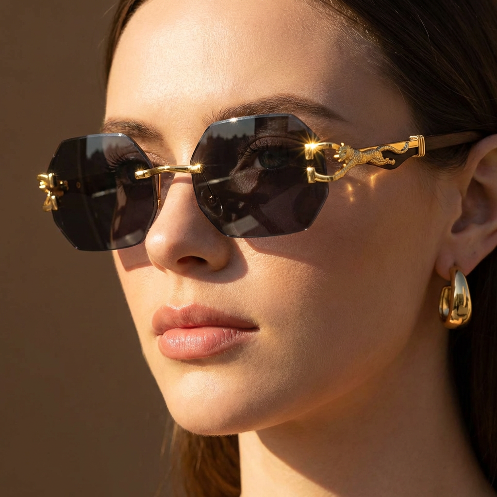 Luna Edge Rimless Sunglasses
