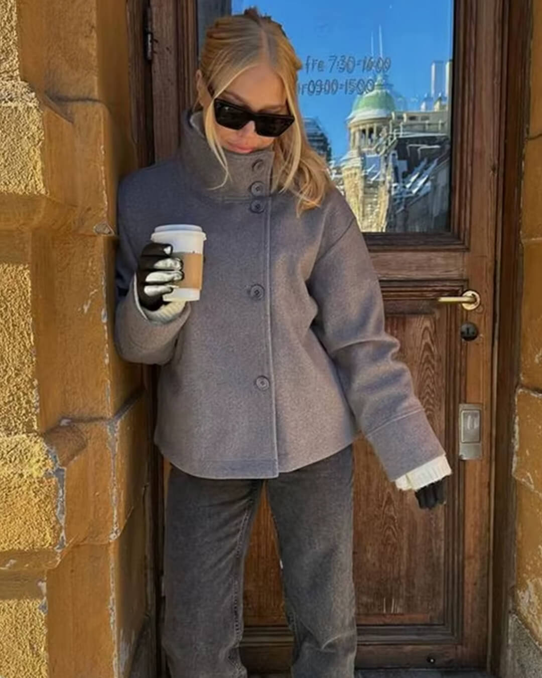 Veste élégante Rosalia avec col montant